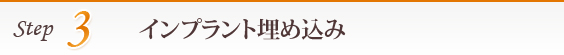 3.インプラント埋め込み